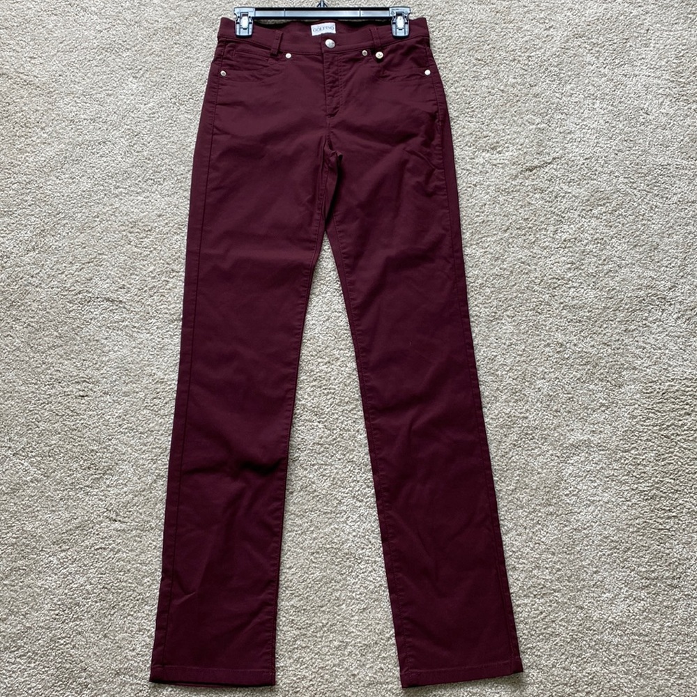 Ladies Golfino pants size 4 Burgundy